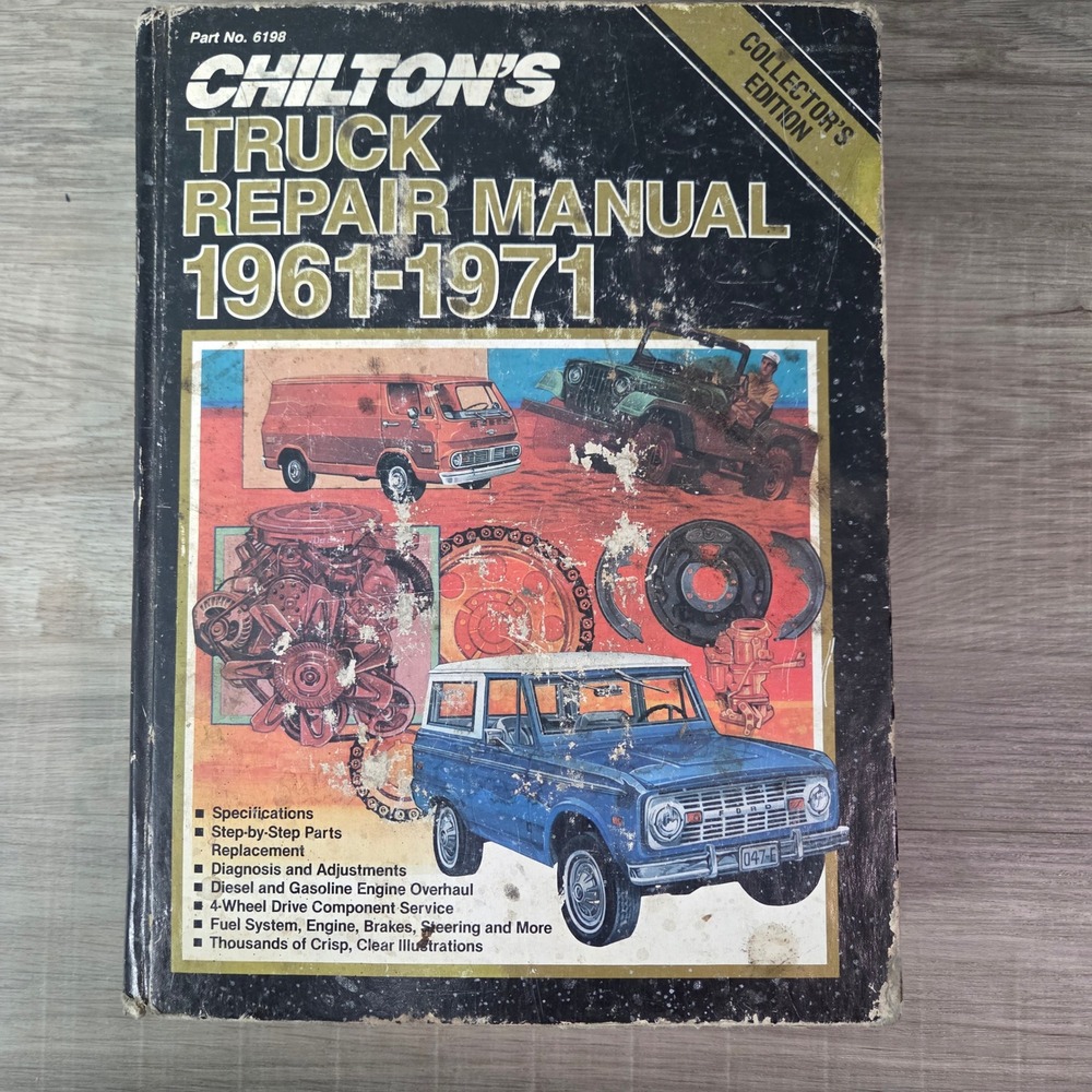 Truck Repair Manual Chilton 1961-1971 Black Collector's Edition 6198-X